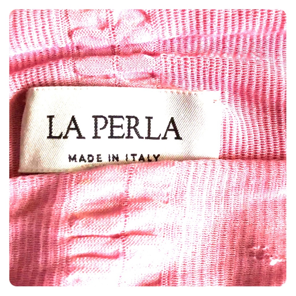 La Perla Italy pink tank with top support